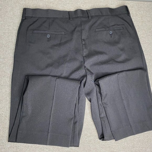 Perry Ellis Portfolio Dress Pants Men's 38 x 32 Slim Fit Black Business Office - Picture 6 of 14